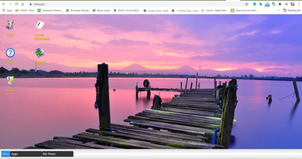 ramy.pro home page desktop mood